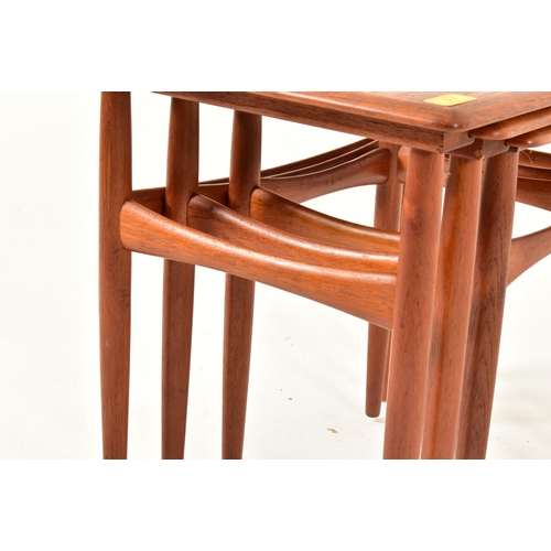 211 - Kai Kristiansen for Skovmand & Andersen - A retro mid 20th century 1960s teak nest of table. The nes... 