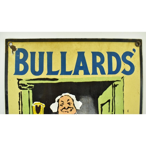 34 - Bullard's Beers - a vintage 20th century point-of-sale enamel shop sign. The sign after the design b... 