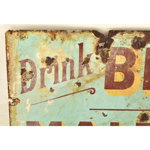 48 - An early 20th century industrial shop advertising sign for Blackmore's Malted Coffee Patent. The sig... 