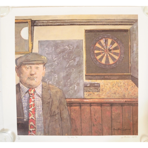 511 - Ruskin Spear CBE RA - 'The Arty Tie' - a lithograph on Bockingford paper. Signed & titled in pencil.... 