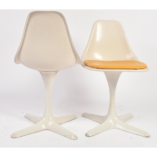 357 - Maurice Burke for Arkana - A set of five retro 20th century designer dining chairs. Each chair havin... 