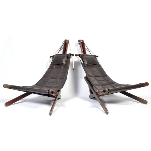 317 - Dominic Michaelis - Moveis Corazza - Sail Chair - A pair of retro 20th century 1970's Brazilian desi... 