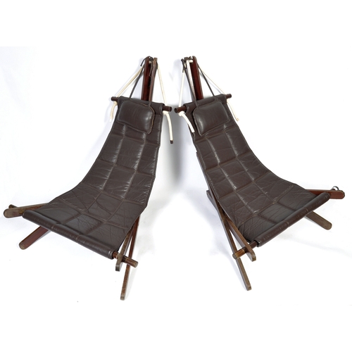 317 - Dominic Michaelis - Moveis Corazza - Sail Chair - A pair of retro 20th century 1970's Brazilian desi... 