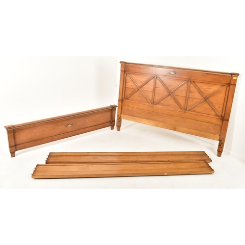 130 - Roche Bobois - Paris - A French high end design contemporary fruitwood cherry wood veneer on slat be... 