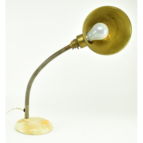 189 - Universa - A retro mid 20th century British designed table / desk lamp light. The lamp having brass ... 