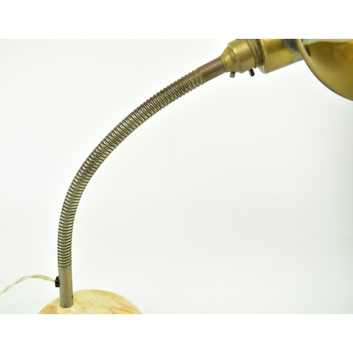 189 - Universa - A retro mid 20th century British designed table / desk lamp light. The lamp having brass ... 