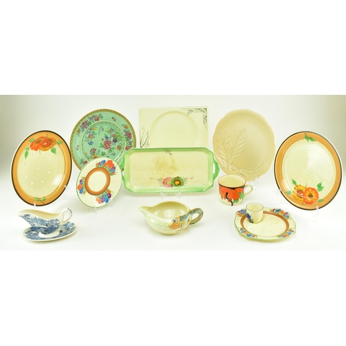 339 - Clarice Cliff for various - a collection of early-mid 20th century ceramics to include platters, pla... 