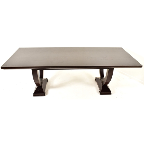 202 - Davidson of London - Grace range - A contemporary high end British designer dark walnut dining table... 