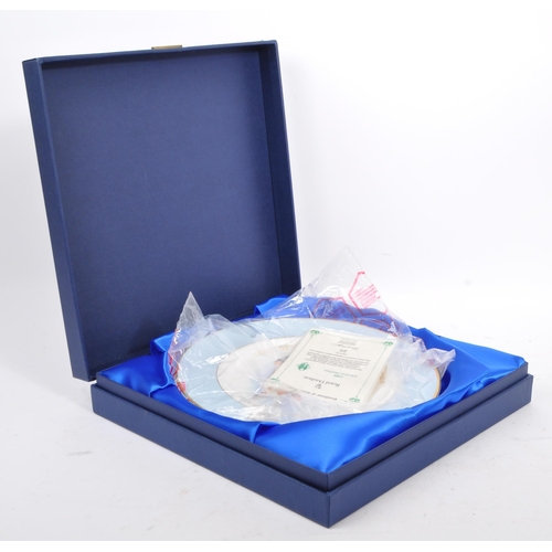 100 - A late 1990s fine bone china disabled horse riders plate by Royal Doulton. Produced in conjunction w... 