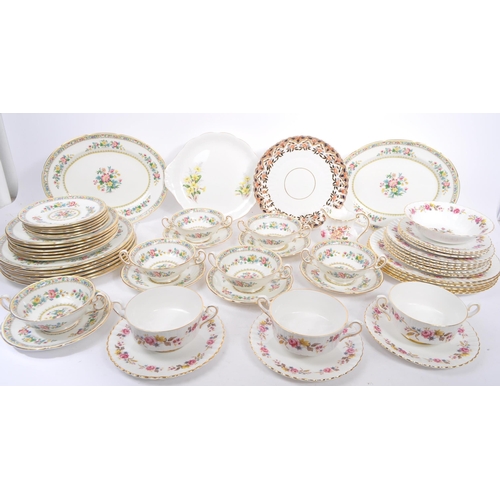 10a - Foley - Ming Rose - Vintage 20th century bone china porcelain tea / dinner service. Comprising of cu... 