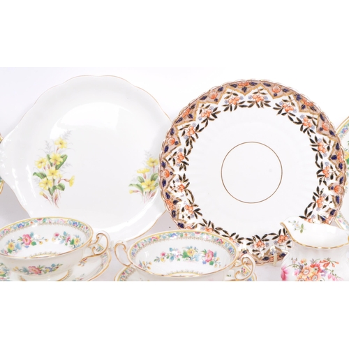 10a - Foley - Ming Rose - Vintage 20th century bone china porcelain tea / dinner service. Comprising of cu... 