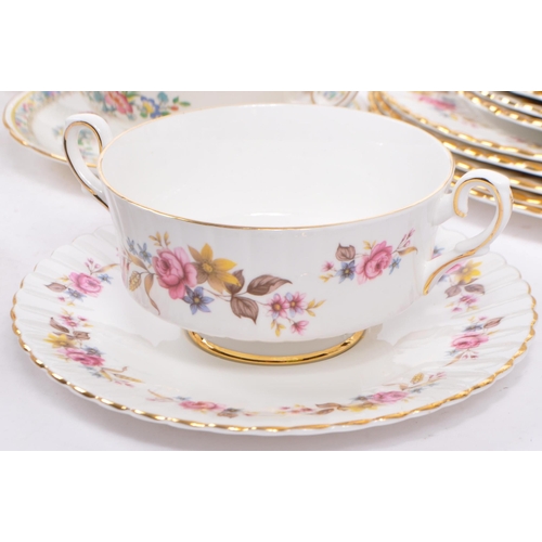 10a - Foley - Ming Rose - Vintage 20th century bone china porcelain tea / dinner service. Comprising of cu... 