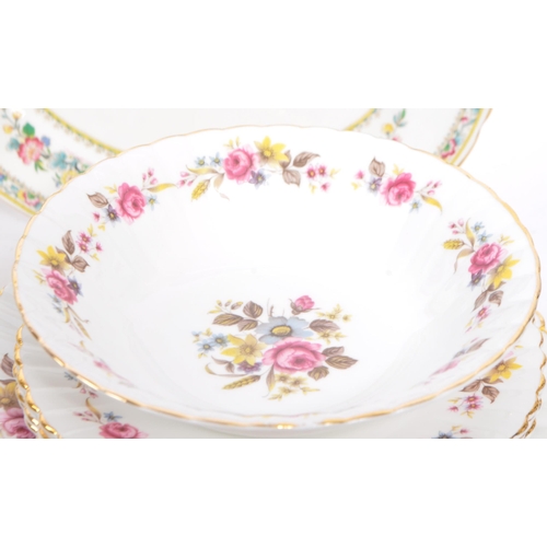 10a - Foley - Ming Rose - Vintage 20th century bone china porcelain tea / dinner service. Comprising of cu... 