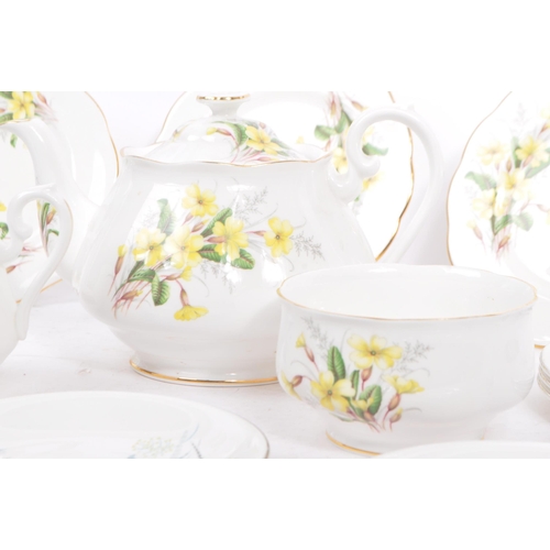 30a - Royal Albert - Vintage 20th century fine bone china porcelain tea service set. 12 Primrose items in ... 