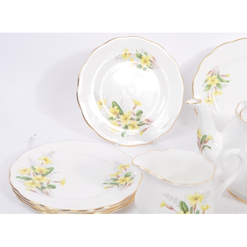 30a - Royal Albert - Vintage 20th century fine bone china porcelain tea service set. 12 Primrose items in ... 