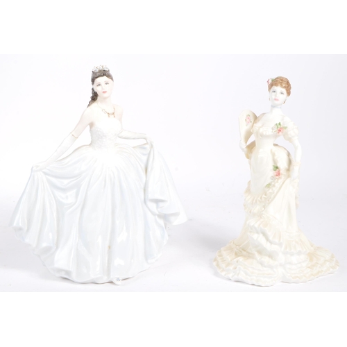 34 - Coalport - Two limited edition Coalport bone china figurines to include Rebecca The Coalport Heirloo... 