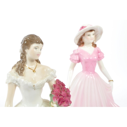 36 - Royal Worcester - Two limited edition Royal Worcester bone china lady figurines to include; Amy The ... 