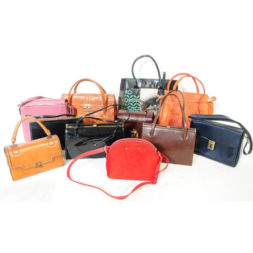 392 - A collection of 20th century vintage handbags. To include A collection of three vintage handbags a 1... 