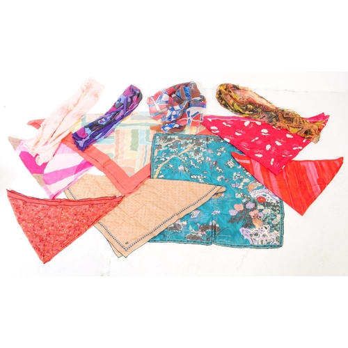 393 - Liberty & Jaeger - A collection of vintage 2oth century scarves. To include two vintage Liberty of L... 