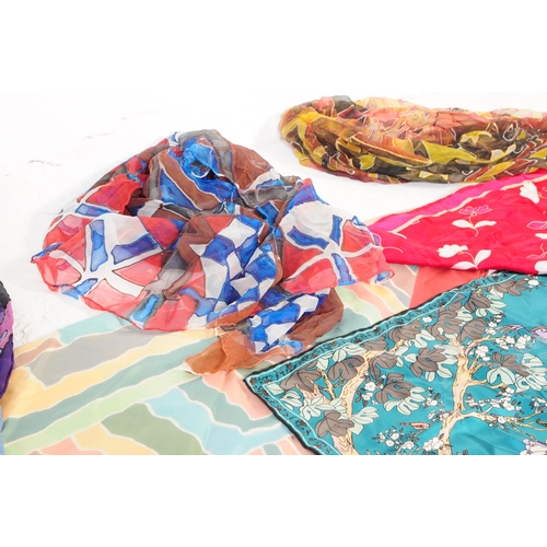 393 - Liberty & Jaeger - A collection of vintage 2oth century scarves. To include two vintage Liberty of L... 