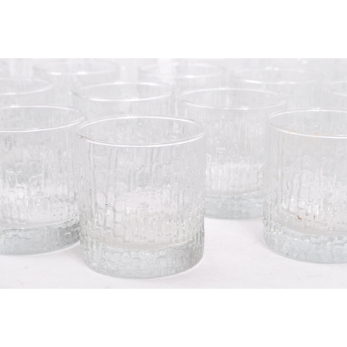 398 - Ravenhead - Finlandia - A set of 36 English art glass tumblers / drinking glasses. The set by Ravenh... 