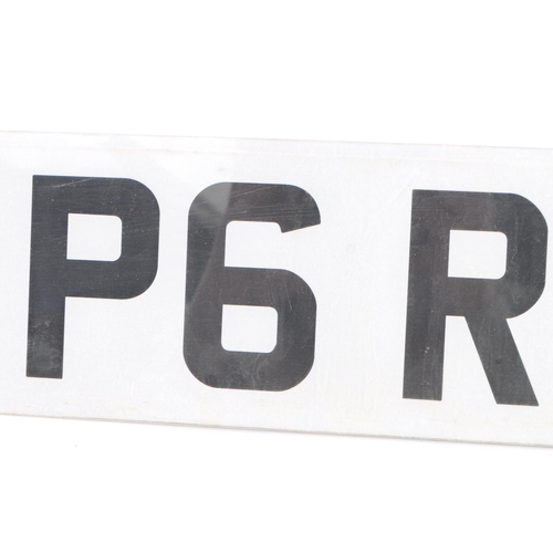 400 - Personalised vehicle car registration number plate. P6 RJW - With retention document V7778 assignmen... 