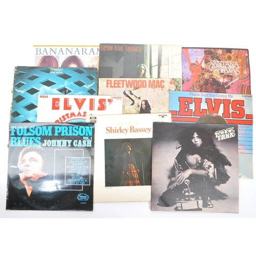 412 - A collection of vintage 20th century LP long play vinyl record albums. To include, The Who - Tommy, ... 