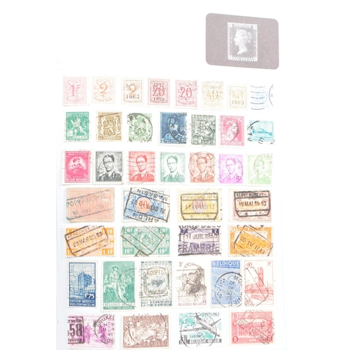 460 - A collection of  early 20th century franked and unfranked British and foreign stamps. To include mul... 