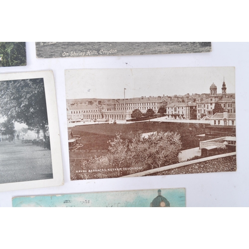 466 - Extensive early 20th century postcard accumulation of British views, approx. 4,000 in vintage leathe... 