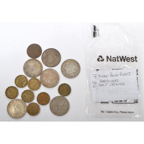 527 - A collection of 19th century and later UK and foreign circulated currency coins. To include 27 x sil... 