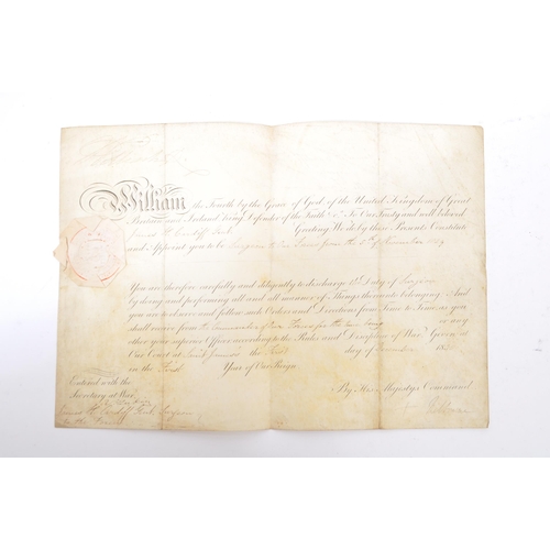 540 - A mid 18th century vellum indenture of diploma M. D. for D H Smith with cases wax seal dated 1773. T... 