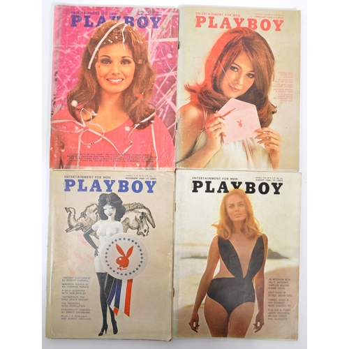 548 - Playboy - American entertain for men magazines. A collection of vintage mid 20th Playboy nude female... 