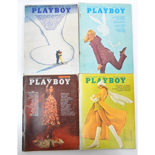 548 - Playboy - American entertain for men magazines. A collection of vintage mid 20th Playboy nude female... 