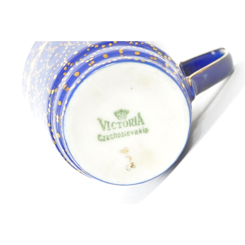 62 - A 20th century Czechoslovakian porcelain 'Victoria' coffee service. To comprise of coffee pot, teacu... 