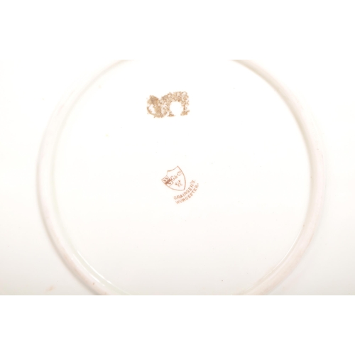 96 - A collection of 19th century and later Asian / English ceramic display cabinet plates. Including blu... 