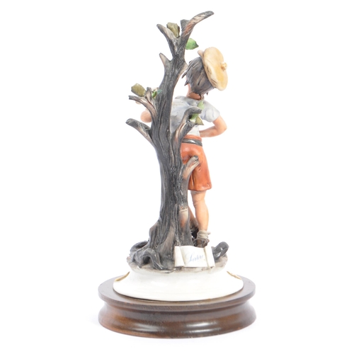 99 - Capodimonte - Sartori - Two 20th century Italian porcelain Capodimonte figurines in the form of a bo... 
