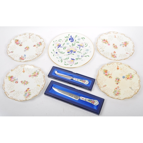 190 - Coalport & Aynsley - A collection of late 19th Century Victorian hand painted gilt & florally decora... 