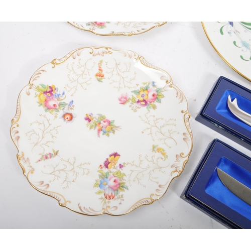 190 - Coalport & Aynsley - A collection of late 19th Century Victorian hand painted gilt & florally decora... 