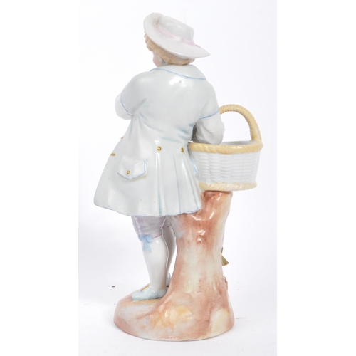 191 - A collection of three early 20th century Meissen style continental porcelain china figures. Comprisi... 