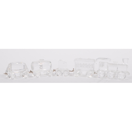 195 - Swarovski - A 20th century Swarovski five piece crystal train from the When We Were Young Collection... 