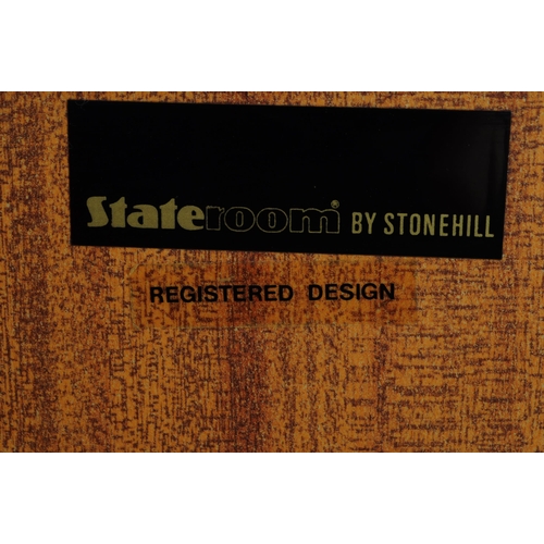 551 - Stonehill Furniture - A vintage mid 20th century teak wood sideboard credenza. Of rectangular form w... 