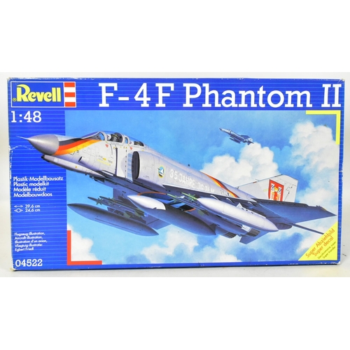 11 - Model Kits - x2 Revell made 1/48 scale model kits comprising a factory sealed F-4F Phantom II and an... 