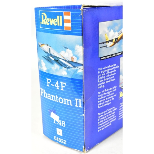 11 - Model Kits - x2 Revell made 1/48 scale model kits comprising a factory sealed F-4F Phantom II and an... 