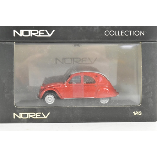 122 - Diecast - a collection of x4 Norev mode 1/43 scale diecast model Citroen car models comprising 2CV A... 