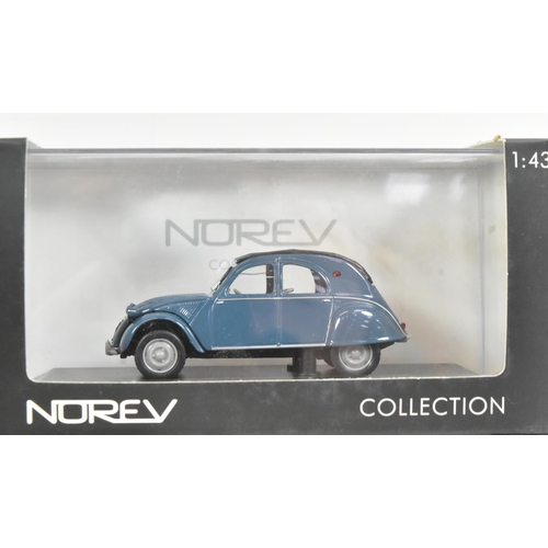 122 - Diecast - a collection of x4 Norev mode 1/43 scale diecast model Citroen car models comprising 2CV A... 