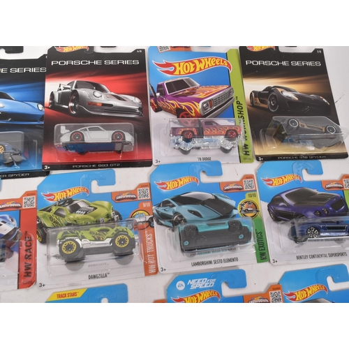 128 - Hot Wheels - Mattel - a collection of x20 assorted 2010s Mattel made HotWheels carded diecast models... 