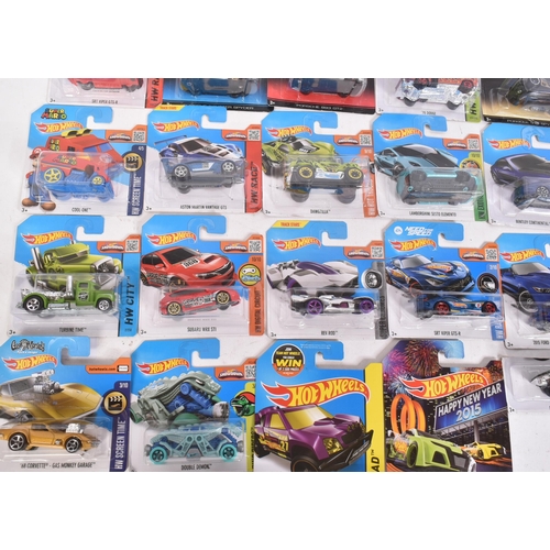 128 - Hot Wheels - Mattel - a collection of x20 assorted 2010s Mattel made HotWheels carded diecast models... 