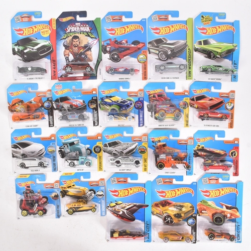 134 - Hot Wheels - Mattel - a collection of x20 assorted 2010s Mattel made HotWheels carded diecast models... 