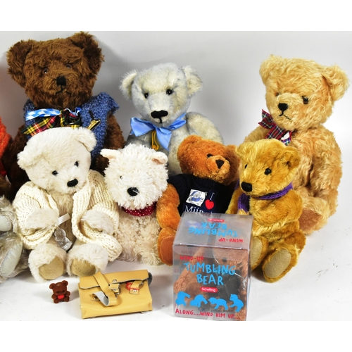 140 - Teddy Bears - a large collection of assorted soft toy teddy bears and teddy bear memorabilia. Bears ... 