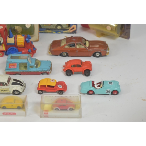 141 - Diecast - a collection of vintage diecast model cars and other vehicles comprising; vintage Matchbox... 